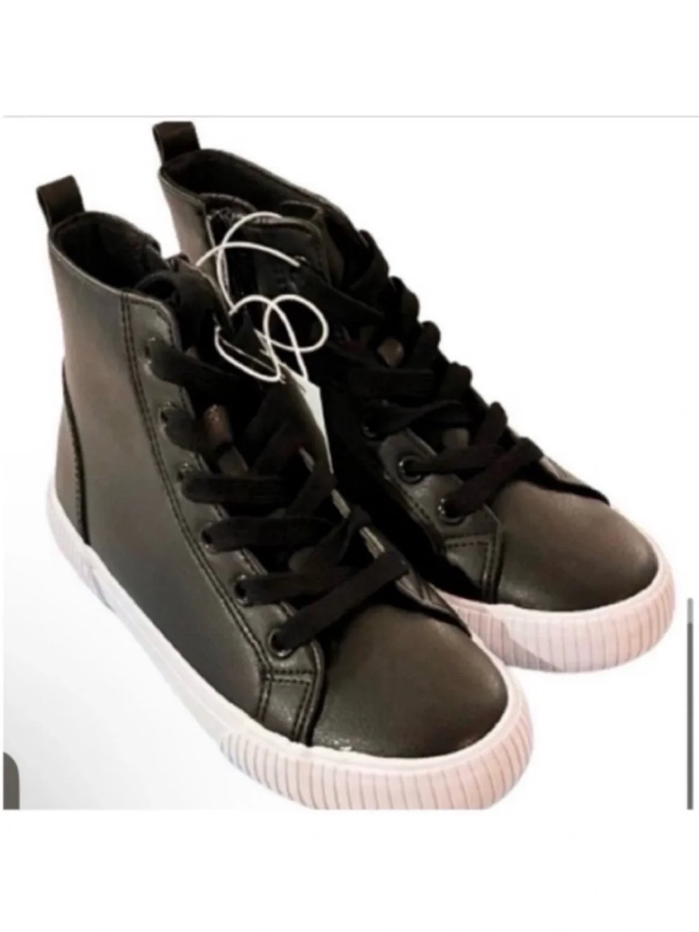 🆕- Cat & Jack Boys Black High Top Sneakers Size: 1. NWT